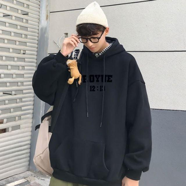가을 데일리오버핏 맨투맨 후드티 남녀공용 무지 기모 단 다뜻한 단체티