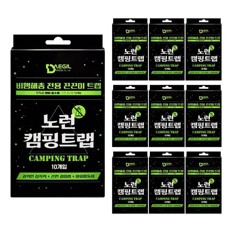 노런 캠핑트랩 10매x10개 걸이형 끈끈이