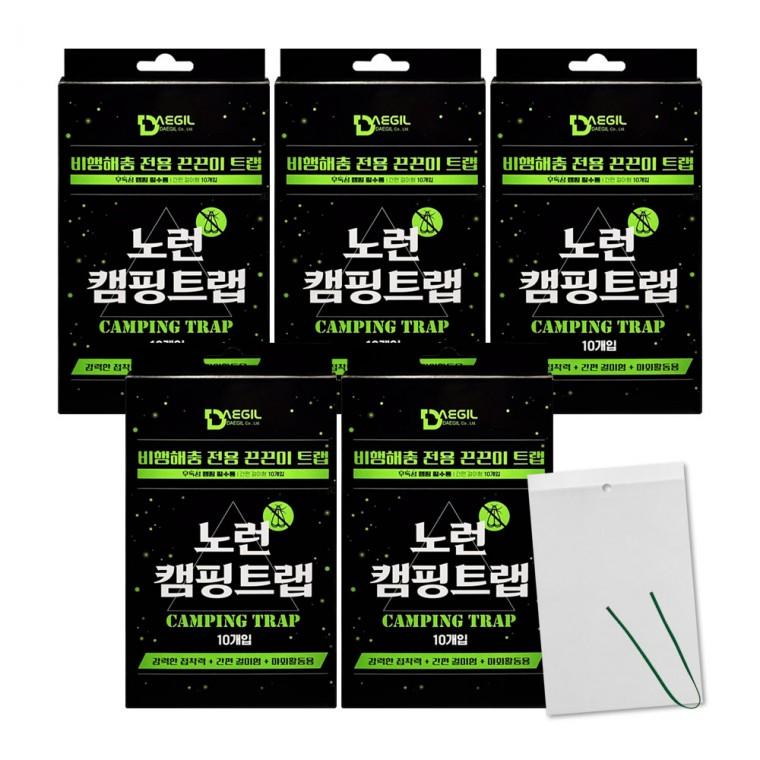 노런 캠핑트랩 10매x5개 야외용 걸이형