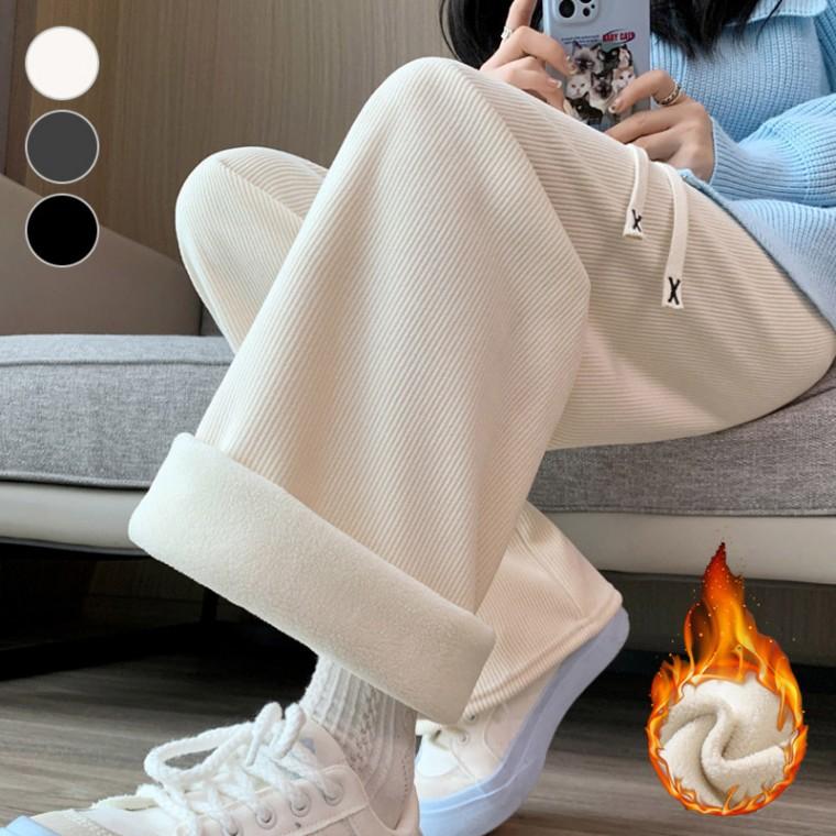 팬츠 방한용 코듀로이 골덴 부드러운 안감기모 와이드 밴딩 겨울바지