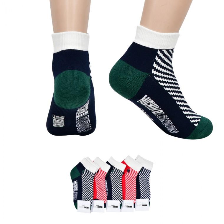 국산 여자 파일쿠션 두꺼운양말 5켤레 발목 단목 숙녀양말