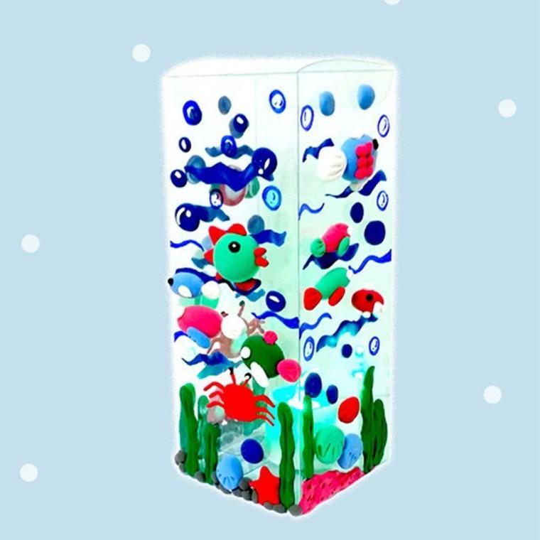 클레이 수족관 조명등 무드등 만들기 키트 재료 DIY 세트