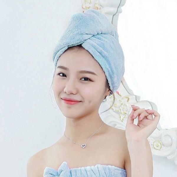 3배 빠른 흡수력 1+1 헤어 타올 머리 수건 시즌2 극세사 드라이 타월