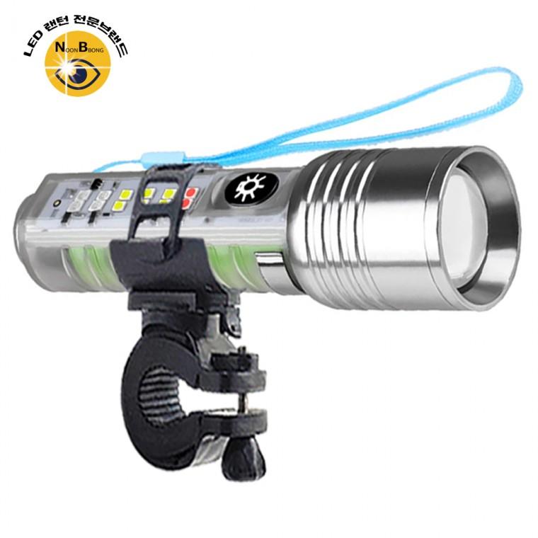 LED 자전거 안전등 충전식 야외 후레쉬 손전등 자전거라이트 DJD520A 전조등