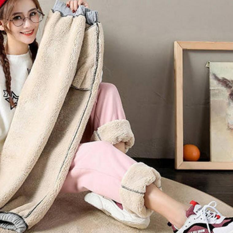 여자 겨울 팬츠 체육복 밴딩 무지 츄리닝 기모 양털바지 조거 트레이닝 겨울 여성 융털바지