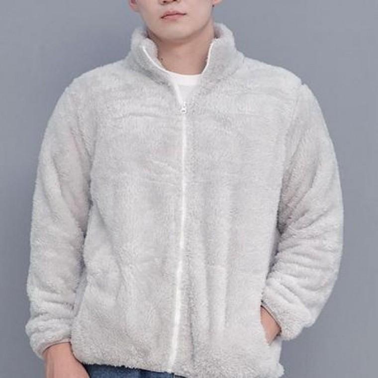 남녀공용 여성 보아털 겨울 데일리 집업 빅사이즈 후리스 플리스 점퍼