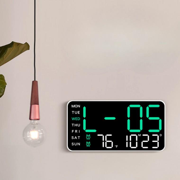모던 인테리어 무소음 디지털 LED 시계 집들이 선물