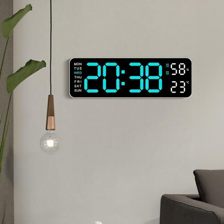 온습도 알람 기능 LED 디지털 시계 무소음 모던시계
