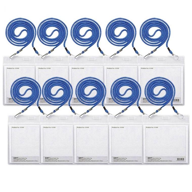 네임택 목걸이 명찰 정사각 113x113mm 10개입