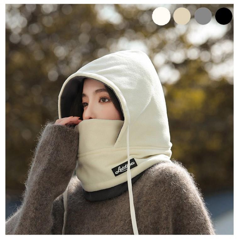 남녀 플리스 마스크 후드워머