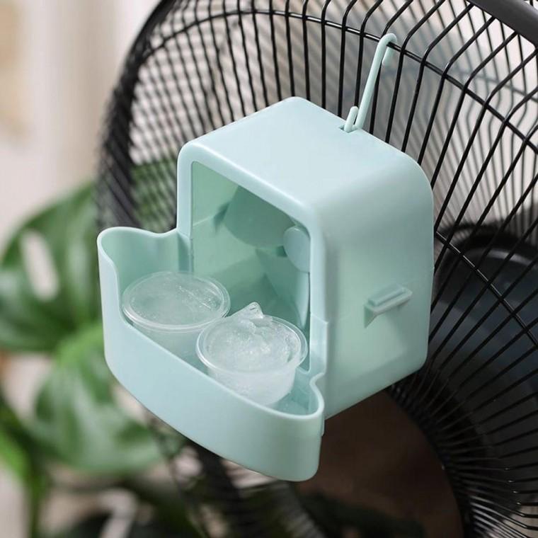 얼음 용기 홀더 휴대용 거치대 얼음팩 선풍기 냉각홀더