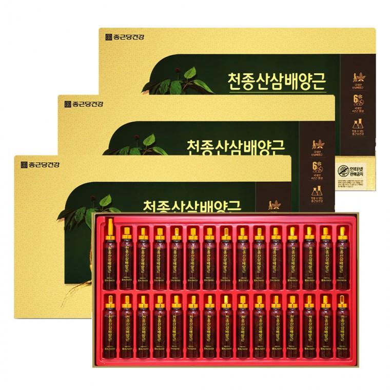 종근당건강 천종산삼배양근 30병 3박스