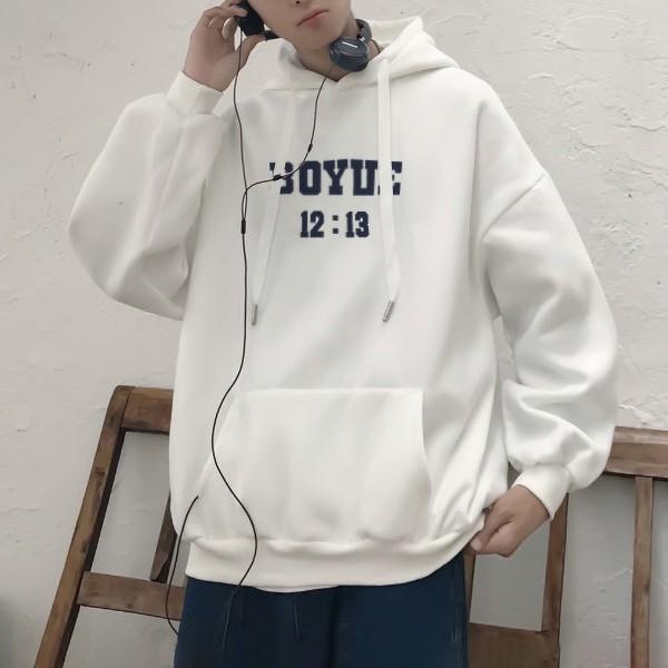 남성 3컬러 기모 레터링 루즈핏 후드티 IS-TS03
