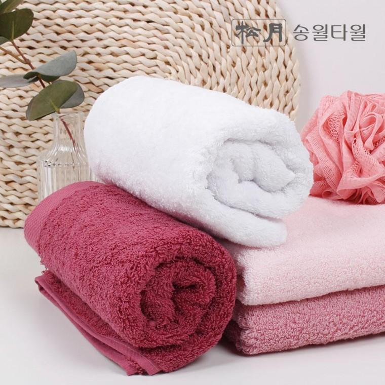송월 타올 40 수 코마사 핑크로제 호텔 수건 170g 8장