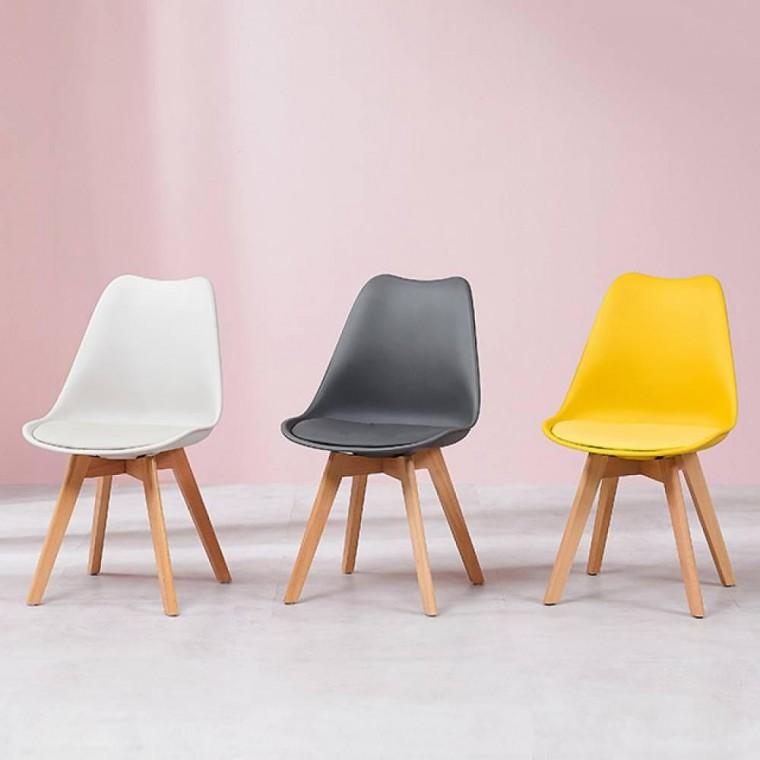 원목 다리 식탁 의자 3colors