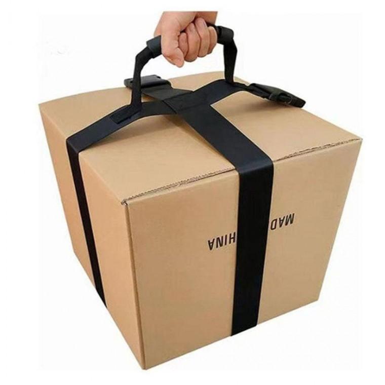 종이 상자 포장 밴드 손잡이 조절 가능 운반 스트랩 캐리어 포장스 로프 택배 기사
