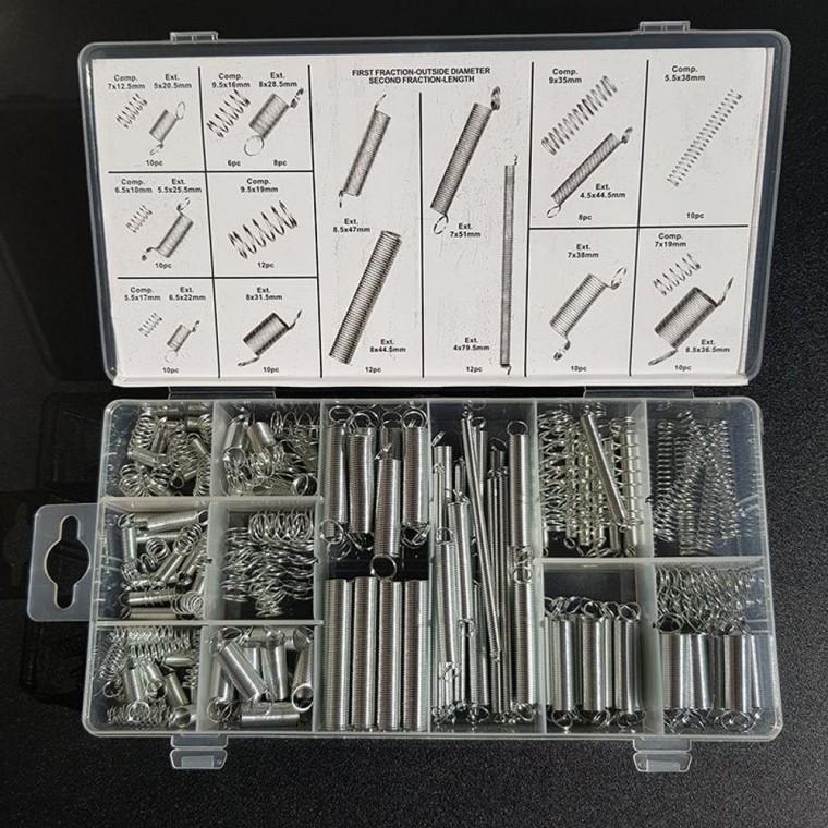 용수철 스프링 200 PCS DIY 재료 체결 용품 압축 다용도 용수철저울 과학 실험