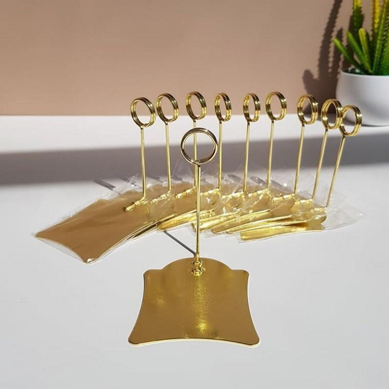 가격표 네임택 스탠드 메탈 꽂이 10p 메모 홀더 7.5cm 명함 거치대 소품샵