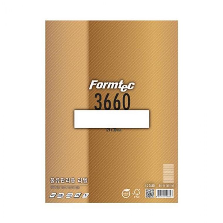 폼텍 물류관리용라벨 LQ-3660 (20매/8칸/124x30mm)