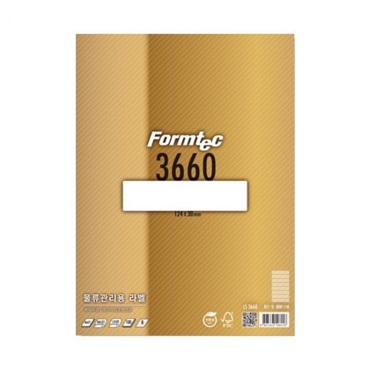 폼텍 물류관리용라벨 LS-3660 (100매/8칸/124x30mm)