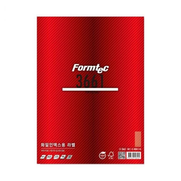폼텍 화일인덱스라벨 LS-3661 (100매/48칸/114x5.5mm)