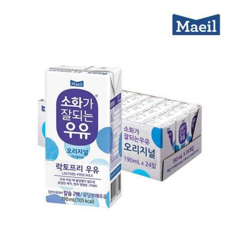 매일유업 우유 멸균 소화가잘되는 1박스 (24입/190ml)