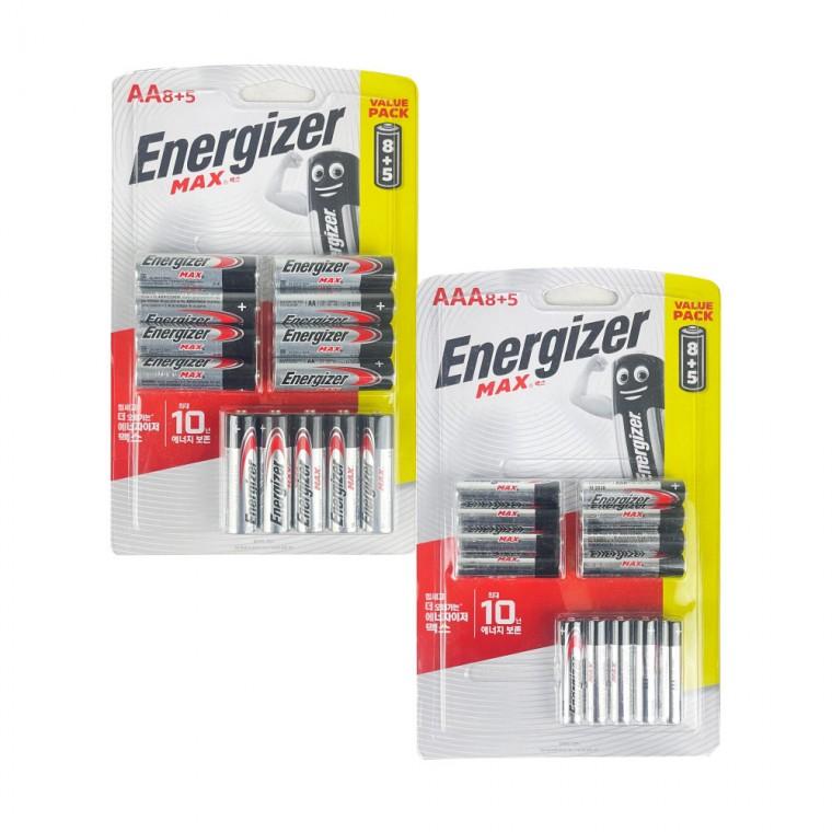 에너자이저 맥스 건전지 AA AAA 1.5V 13개입 -TJ 건전지 에너자이저맥스건전지 에너자이저맥스 에너자이저