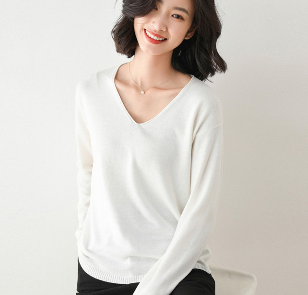 여성 브이넥긴팔티 가벼운옷