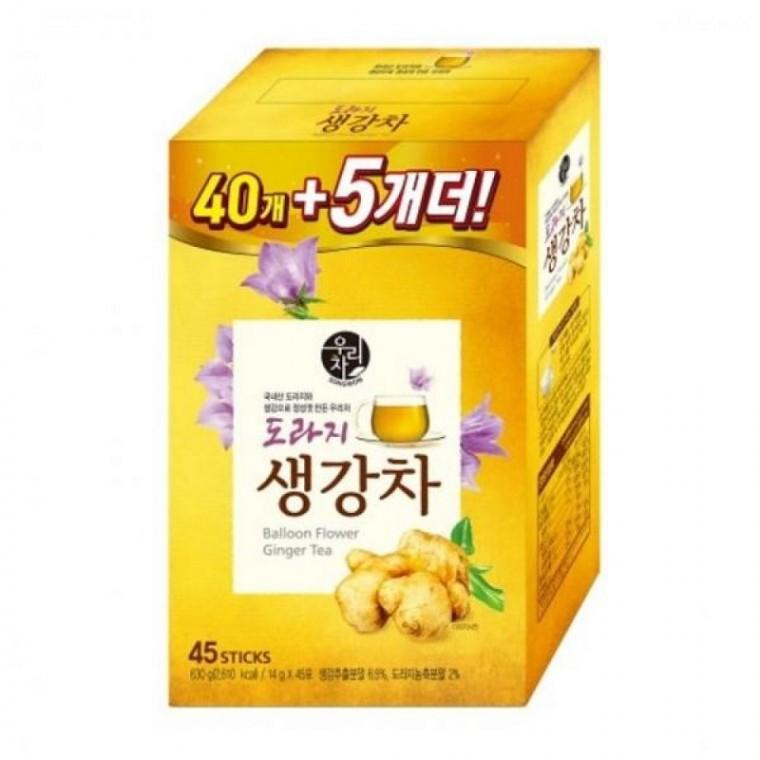 목 기관지 잔기침 송원 도라지 생강차 40T 5T
