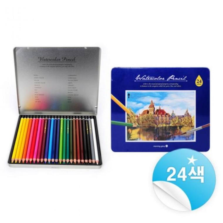 모닝글로리 12000 수채색연필 (24색) 74601