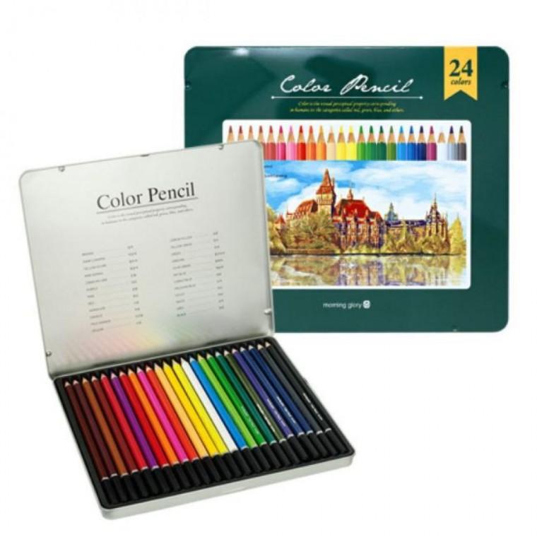 모닝글로리 10000 유성색연필 (24색)