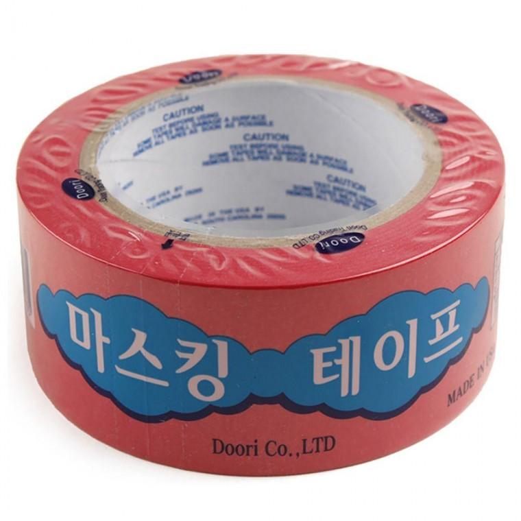 마스킹 적색 테이프 50mmx40m 1P 다용도 도장 제본용