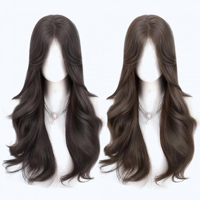 고온사 여자 웨이브 가발 1P 긴머리 헤어 볼륨 후크