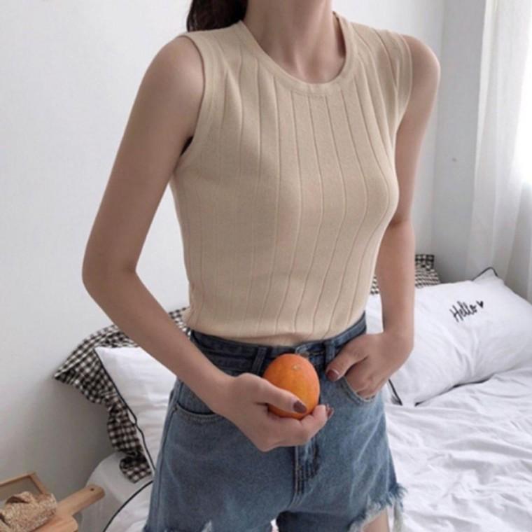 기본핏 여자 나시티 1P 패션 슬리브리스 민소매 이너