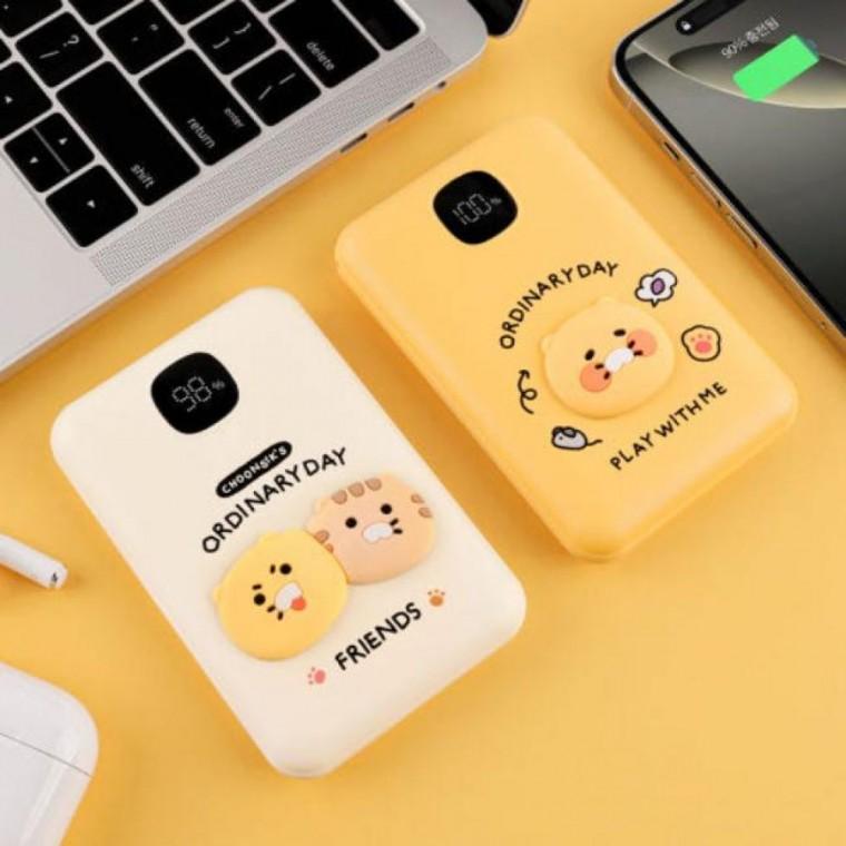 카카오프렌즈 춘식이 고속충전 보조배터리 10 000mAh