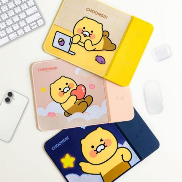 카카오프렌즈 춘식이 무선충전 마우스패드