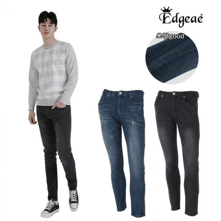 남성 세련 기모청바지 기모 편한바지 스판