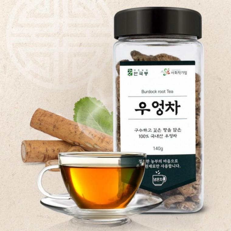 몸에좋은차 로스팅 국산 우엉 140g 우엉차 만들기