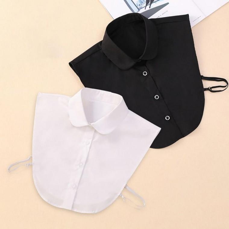 셔츠 넥 카라 레이어드 페이크 케이프 2type