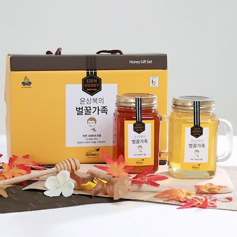 윤상복의 벌꿀가족 6호(아카시아컵500g+잡화컵500g)