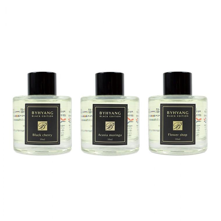 바이향 자동차 방향제 블랙에디션 50+50ml 2개입 블랙체리
