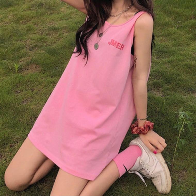루즈핏 민소매 박스티 숏팬츠 코디 계곡물놀이 30대여성 일상코디룩 여성모던룩 젊줌마 20대여성 여름