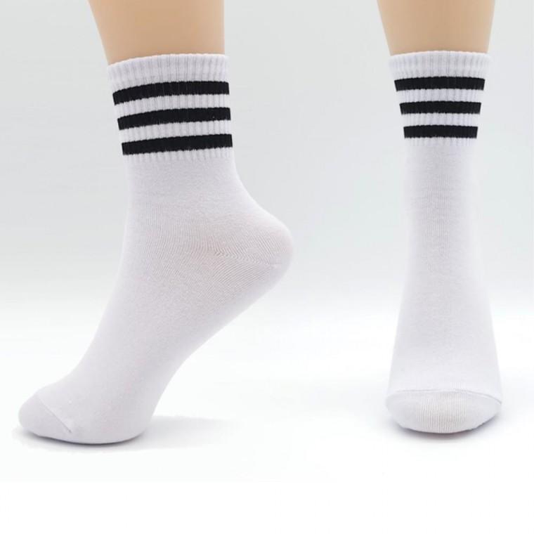 줄무늬 레깅스양말 4켤레 여성용 중목 여자중목양말 크루양말 장목양말 여성중목양말 질좋은양말 20대 30대