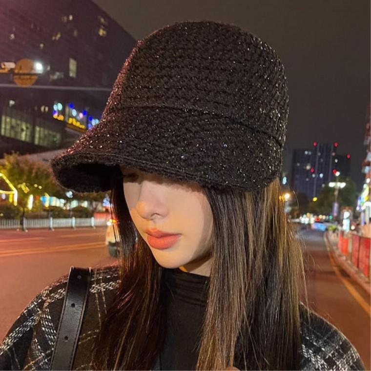 겨울보닛햇 얼굴작아보이는 여자모자 버킷햇 여성버킷햇 오버핏 일상패션 벙거지 겨울모자 여성벙거지모자