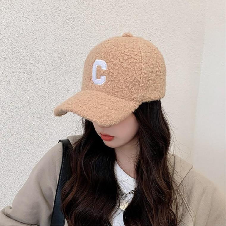 뽀글이 캡모자 얼굴작아보이는 볼캡 퍼모자 소두모자 대학생모자 따뜻한모자 방한모자 털모자 여성모자