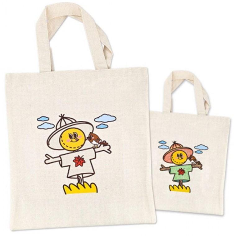 허수아비 에코백 꾸미기 천가방 색칠하기 만들기 키트 DIY 세트 (도안인쇄) 8색 마카