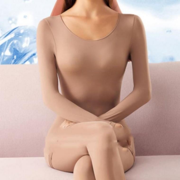 여성 고탄력 발열 내의 상의 여자 겨울 얇은 내복