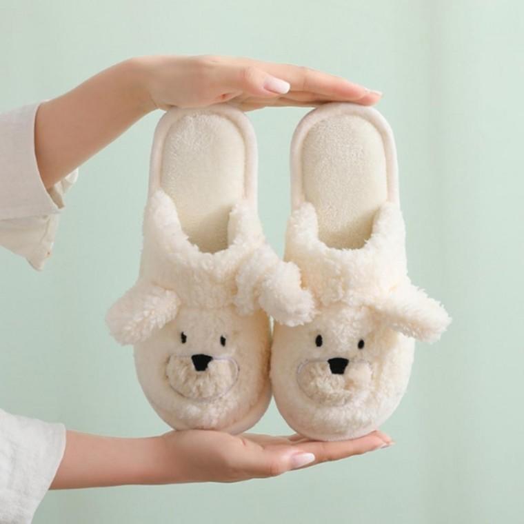 곰모양 귀여운 층간소음 방한 털 슬리퍼 실내 실내화 층간소음슬리퍼