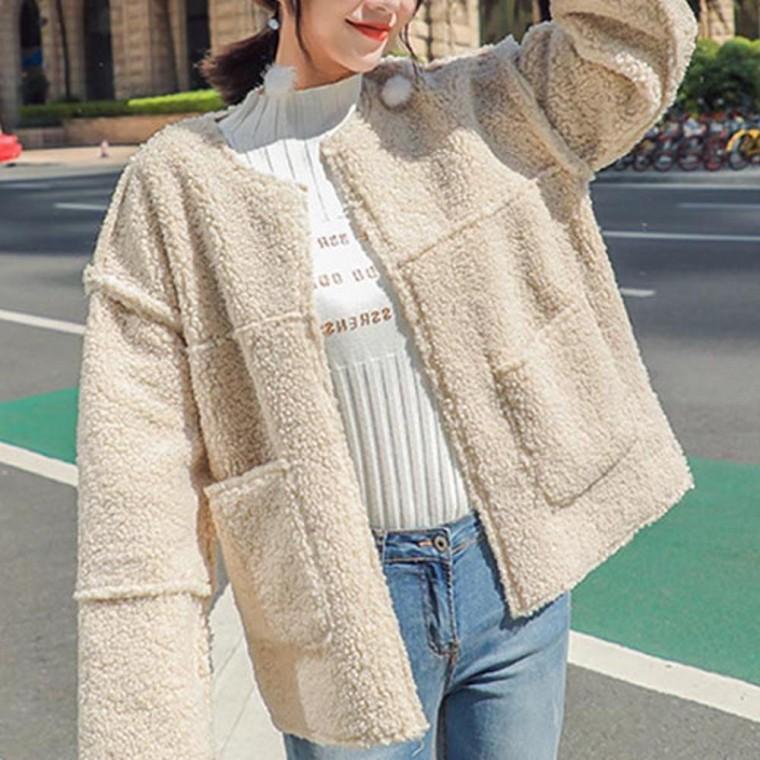 양털 뽀글이 가디건 자켓 양털 뽀글이 자켓 퍼