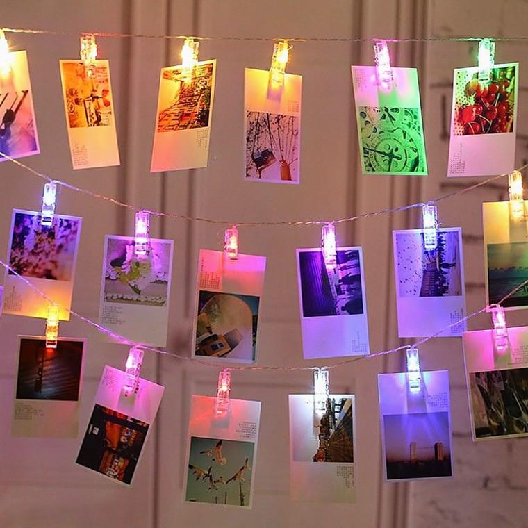 20구 LED 클립 집게 전구(3m) (컬러)